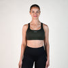 Kombu Green Scoop Neck Sports Bra - Isla