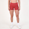 Heather Cardinal No Front Seam High Rise Spandex Shorts