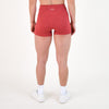 Heather Cardinal No Front Seam High Rise Spandex Shorts