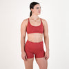 Heather Cardinal Racerback Sports Bra - Cami