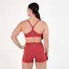 Heather Cardinal Racerback Sports Bra - Cami