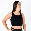 Low Back Crop Tank - Black Breeze