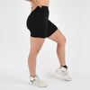 Black No Front Seam Training Short - Pedal