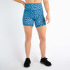 Blue Fracture Biker Shorts by FLEO