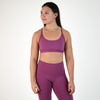 Heather Violet Racerback Sports Bra - Cami