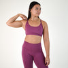 Heather Violet Racerback Sports Bra - Cami