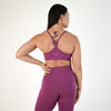 Heather Violet Racerback Sports Bra - Cami