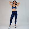 Blue Dream Rib Sports Bra - Reinette by FLEO