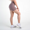 Taupe No Front Seam High Rise Spandex Shorts