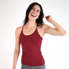 Deep Red Full Length Workout Tank - Switch Up