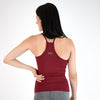 Deep Red Full Length Workout Tank - Switch Up