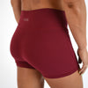 Deep Red No Front Seam High Rise Spandex Shorts