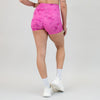 Electric Phlox No Front Seam High Rise Spandex Shorts