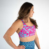 Pink Scoop Neck Sports Bra - Isla