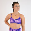 Glitter Clouds Athletic Sports Bra - Reinette by FLEO