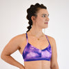 Glitter Clouds Athletic Sports Bra - Reinette by FLEO