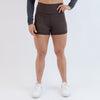 Heather Chocolate High Rise Spandex Shorts