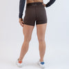 Heather Chocolate High Rise Spandex Shorts