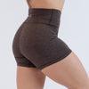 Heather Chocolate High Rise Spandex Shorts