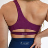 Heather Fuchsia One Shoulder Sports Bra - Sylvie