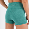 Heather Emerald High Rise Spandex Shorts