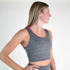 Heather Gray Wrap Crop Tank