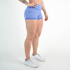 Heather Royal Geo High Rise Spandex Shorts