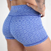 Heather Royal Geo High Rise Spandex Shorts