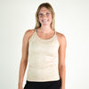 Heather Sand Leopard Full Length Workout Tank - Switch Up