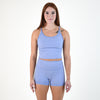 Heather Zen Blue Crop Tank - Switch Up