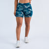 Heather Goblin Camo High Rise Spandex Shorts