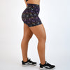 Moon Holographic High Rise Spandex Shorts