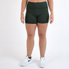 Hunter Green No Front Seam High Rise Spandex Shorts