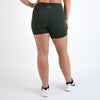 Hunter Green No Front Seam High Rise Spandex Shorts