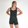 Women's Hunter Green Open Back Bodysuit