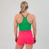 Kelly Green Switch Up Crop Tank - Fitted