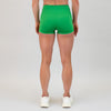 Kelly Green Mid Rise Contour Training Shorts For Women