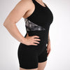 Women's Singlet in Black Smoke for Powerlifting and Olympic Lifting