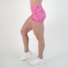 Heart Clusters Mid Rise Contour Training Shorts For Women