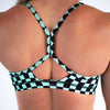 Mint Check Athletic Sports Bra - Reinette by FLEO