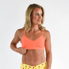 Neon Coral Sports Bra - Reinette by FLEO