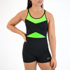 Women's Singlet in Black for Powerlifting and Olympic Lifting