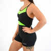 Women's Singlet in Black for Powerlifting and Olympic Lifting