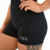 Women's Singlet in Black for Powerlifting and Olympic Lifting