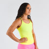 Neon Yellow Full Length Workout Tank - Switch Up