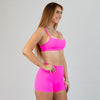 X Back Sports Bra - Neon Pink - Chloe