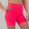 Neon Punch Curved High Rise Spandex Short - 5" - Go Go