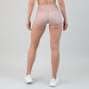 Neutral Gingham Mid Rise Contour Training Shorts For Women