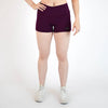 Plum Mid Rise Contour Training Shorts For Women