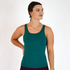 Low Back Crop Tank - Green Storm Breeze